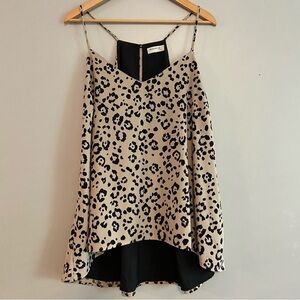 Monteau Black and Cream Patterned Top